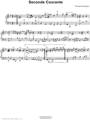 Seconde Courante (Troisième Ordre)