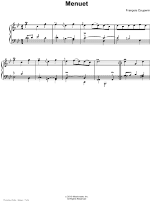 Menuet (Troisième Ordre)