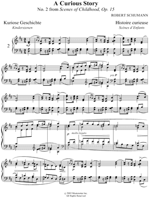 Scenes from Childhood, No. 2: A Curious Story