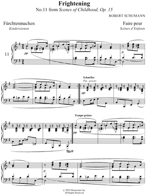 Scenes from Childhood, No. 11: Frightening