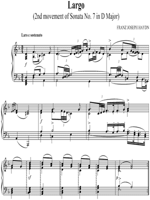Piano Sonata No. 7 in D Major: II. Largo