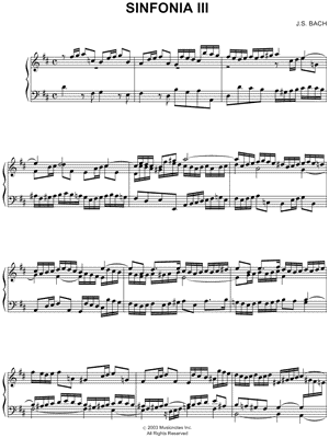 Sinfonia III, BWV 789