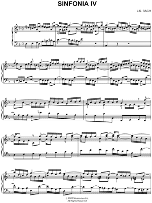 Sinfonia IV, BWV 790