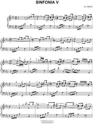 Sinfonia V, BWV 791