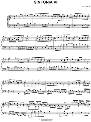 Sinfonia VII, BWV 793