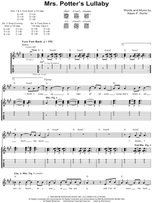 Mrs. Potter's Lullaby