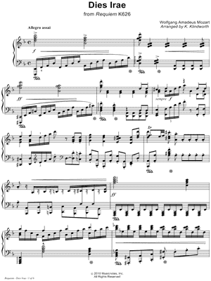 Dies Irae, from Requiem K626