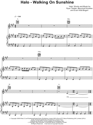 Halo / Walking on Sunshine