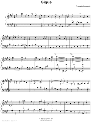 Gigue, de Cinquième Ordre