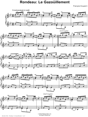 Rondeau: Le Gazoüillement