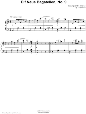 Eleven Bagatelles, Op. 119, No. 9
