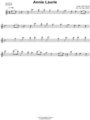 Annie Laurie - Violin 1