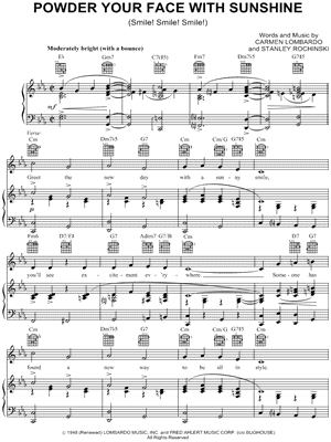 Powder Your Face With Sunshine