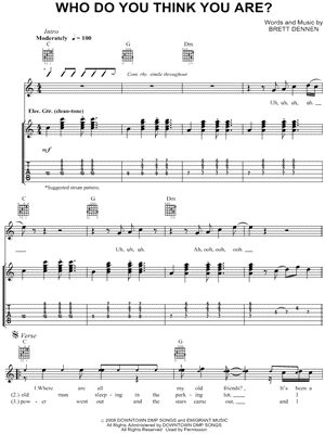 Who Do You Think You Are?