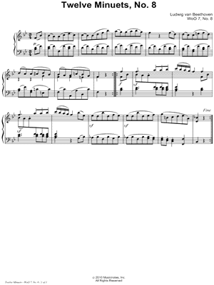 Twelve Minuets, No. 8