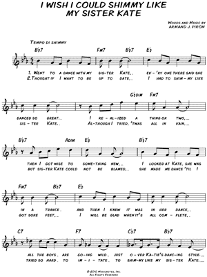 I Wish I Could Shimmy Like My Sister Kate