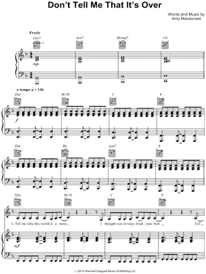 Don't Tell Me That It's Over