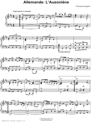 Allemande: L'Ausoniéne