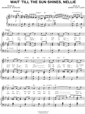 Wait 'Till the Sun Shines, Nellie