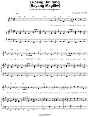 Lupang Hinirang (Bayang Magiliw)