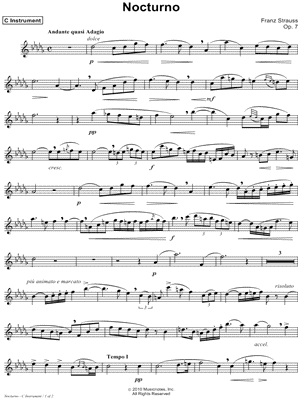 Nocturno - C Instrument