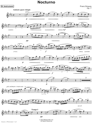 Nocturno - Bb Instrument
