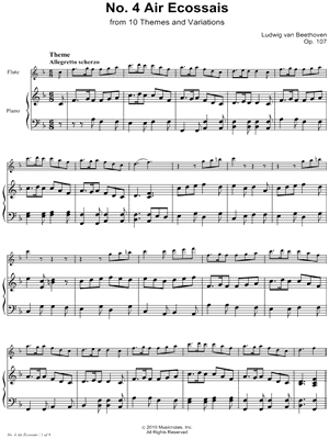 Air Ecossais, Allegretto Scherzo: Op. 107, No. 4 - Piano Accompaniment