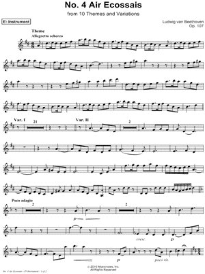 Air Ecossais, Allegretto Scherzo: Op. 107, No. 4 - Eb Instrument