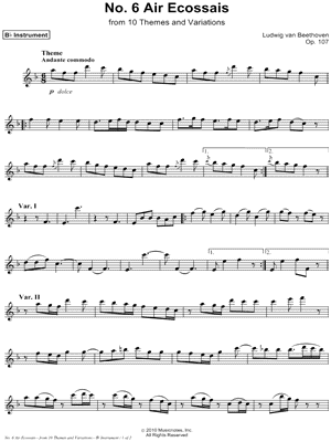 Air Ecossais, Op. 107, No. 6 - Bb Instrument