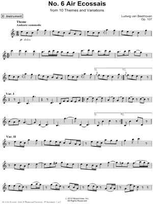 Air Ecossais, Op. 107, No. 6 - Eb Instrument