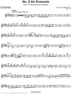 Air Ecossais, Op. 107, No. 8 - Eb Instrument