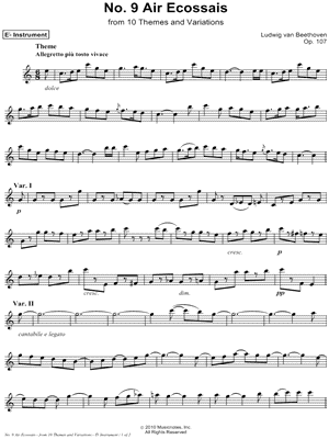 Air Ecossais, Allegretto: Op. 107, No. 9 - Eb Instrument