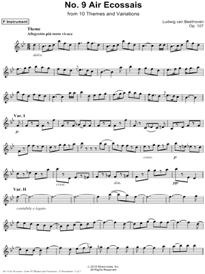 Air Ecossais, Allegretto: Op. 107, No. 9 - F Instrument