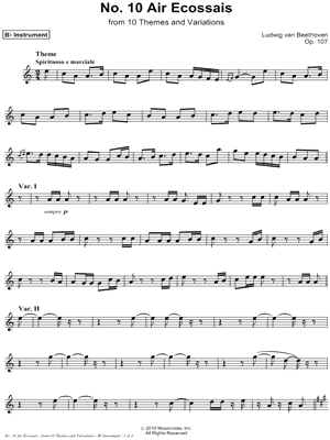 Air Ecossais, Spirituoso e Marciale: Opus 107, No. 10 - Bb Instrument