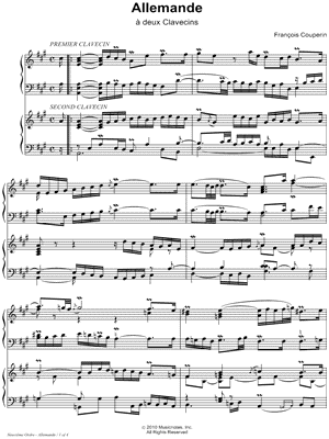 Allemande à deux Clavecins