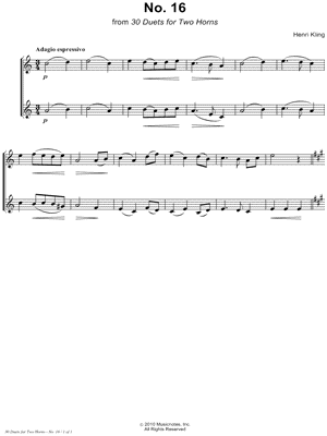 Horn Duet No. 16
