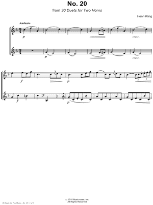 Horn Duet No. 20