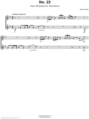 Horn Duet No. 22