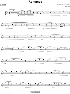 Romance, Op. 36 - C Instrument
