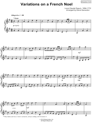 Variations on a French Noel