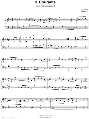French Suite No. 1, BWV 812: II. Courante