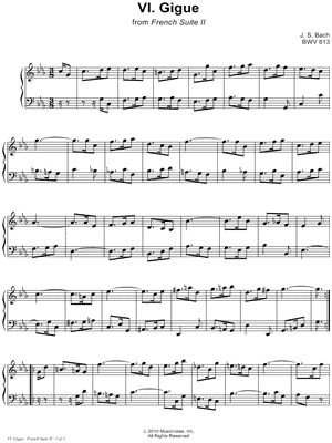 French Suite No. 2, BWV 813: 6. Gigue