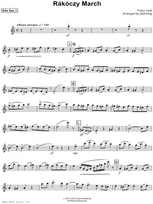 Rakoczy March - Alto Saxophone (part 1)