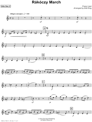 Rakoczy March - Alto Saxophone (part 2)