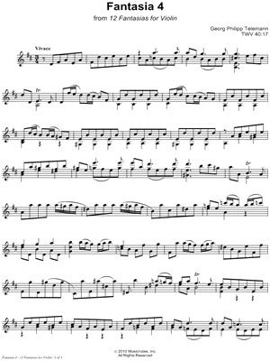 12 Fantasias for Violin: Fantasia 4