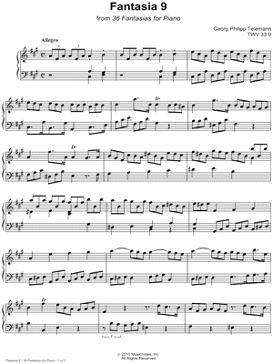 36 Fantasies for Piano: Fantasia 9