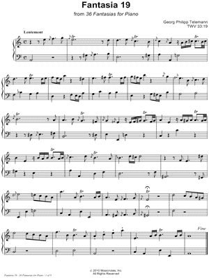 36 Fantasies for Piano: Fantasia 19