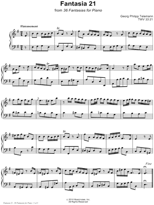 36 Fantasies for Piano: Fantasia 21