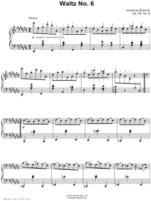 Waltz, Op. 39, No. 6