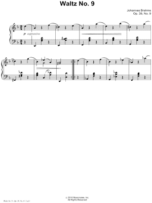 Waltz, Op. 39, No. 9